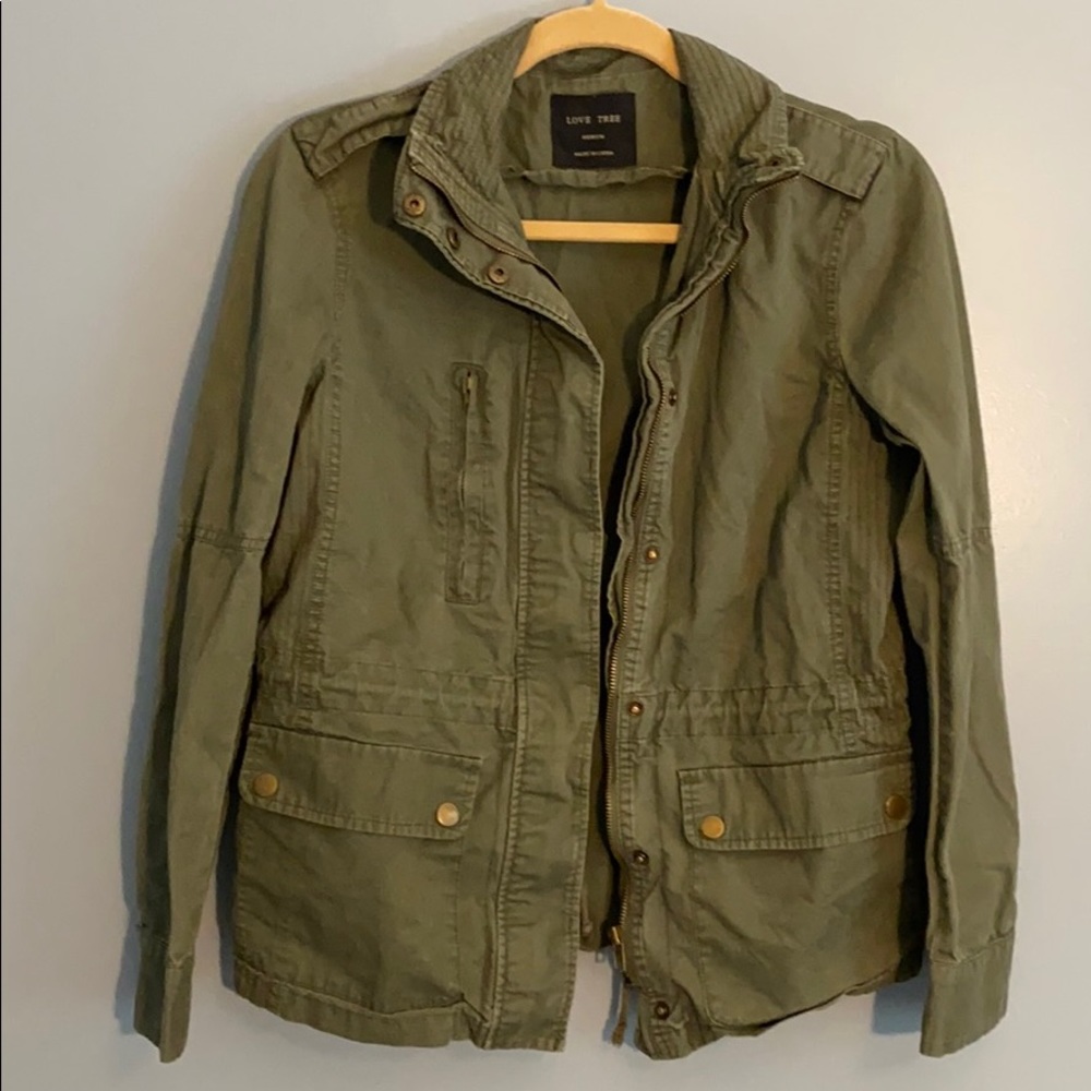 Army green light Fall jacket
